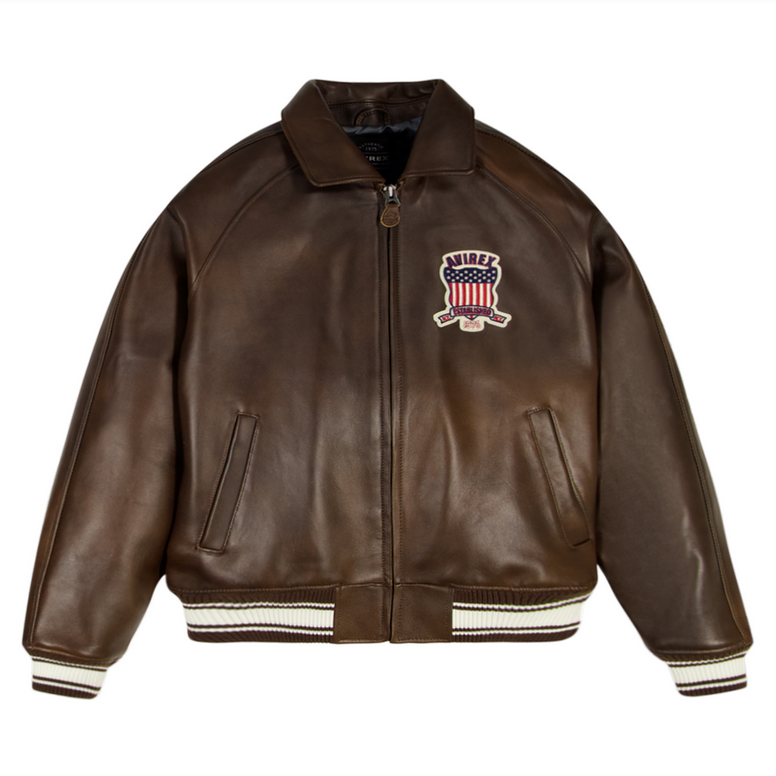 AVIREX ICON COAT VINTAGE BROWN